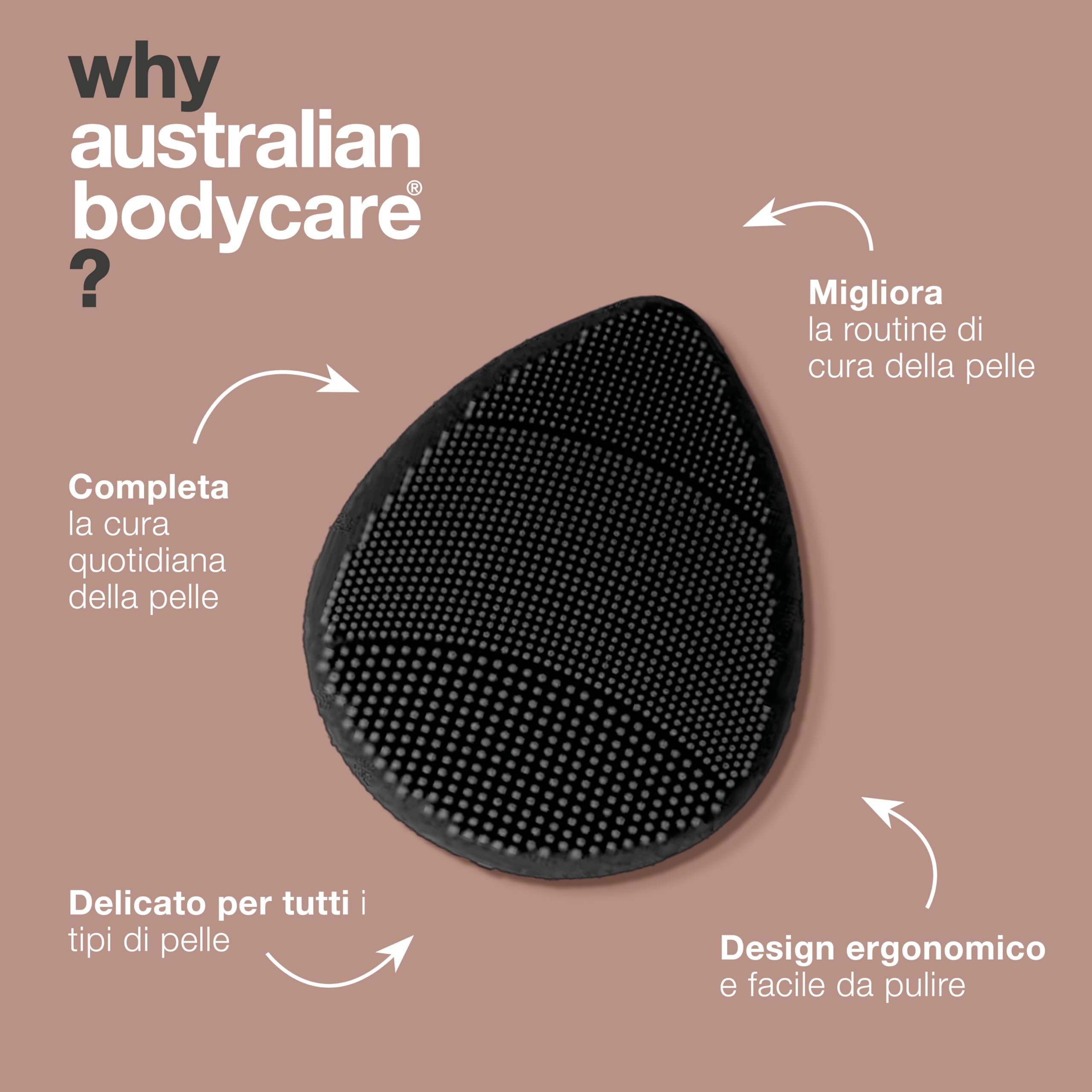 Spazzola in Silicone per Pulizia Viso ed Esfoliazione - Scrubber Quotidiano per Pelle Luminosa e Pulita | Riduce Imperfezioni, Punti Neri, Brufoli | Massaggio Delicato e Pulizia Profonda dei Pori