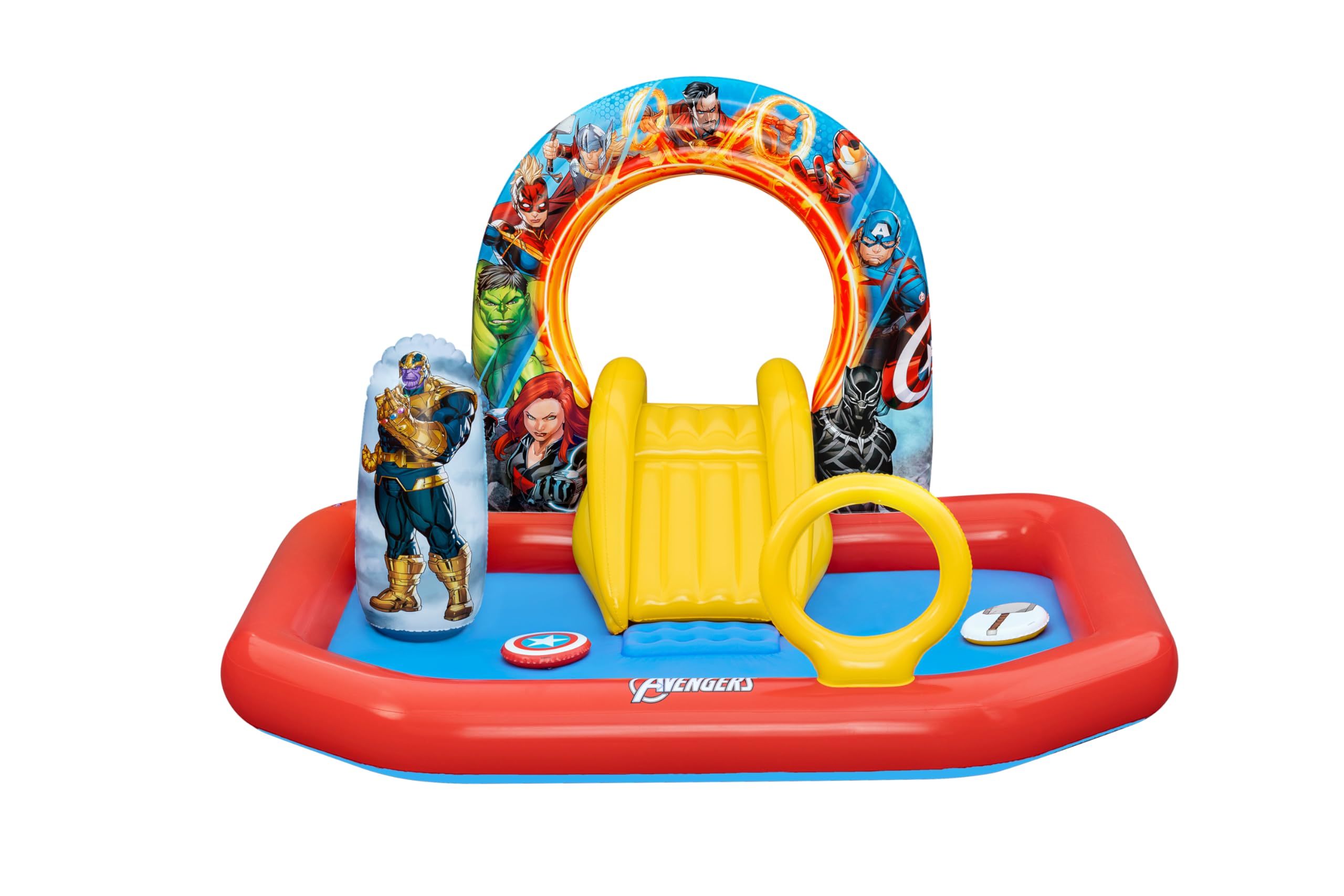 Bestway 98800 Play Center Gonfiabile Marvel's Avengers Assemble, 2 Anni+-image