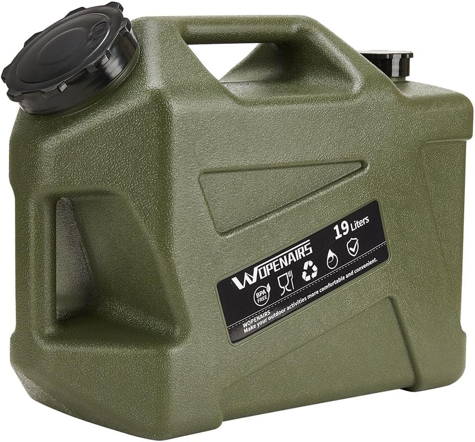 Water Container Water Jug with Spigot with (3.2-5) Gallons Portable No Leakage for Camping,Vehicle, Car, Hiking, Hurricane Supplies RV
