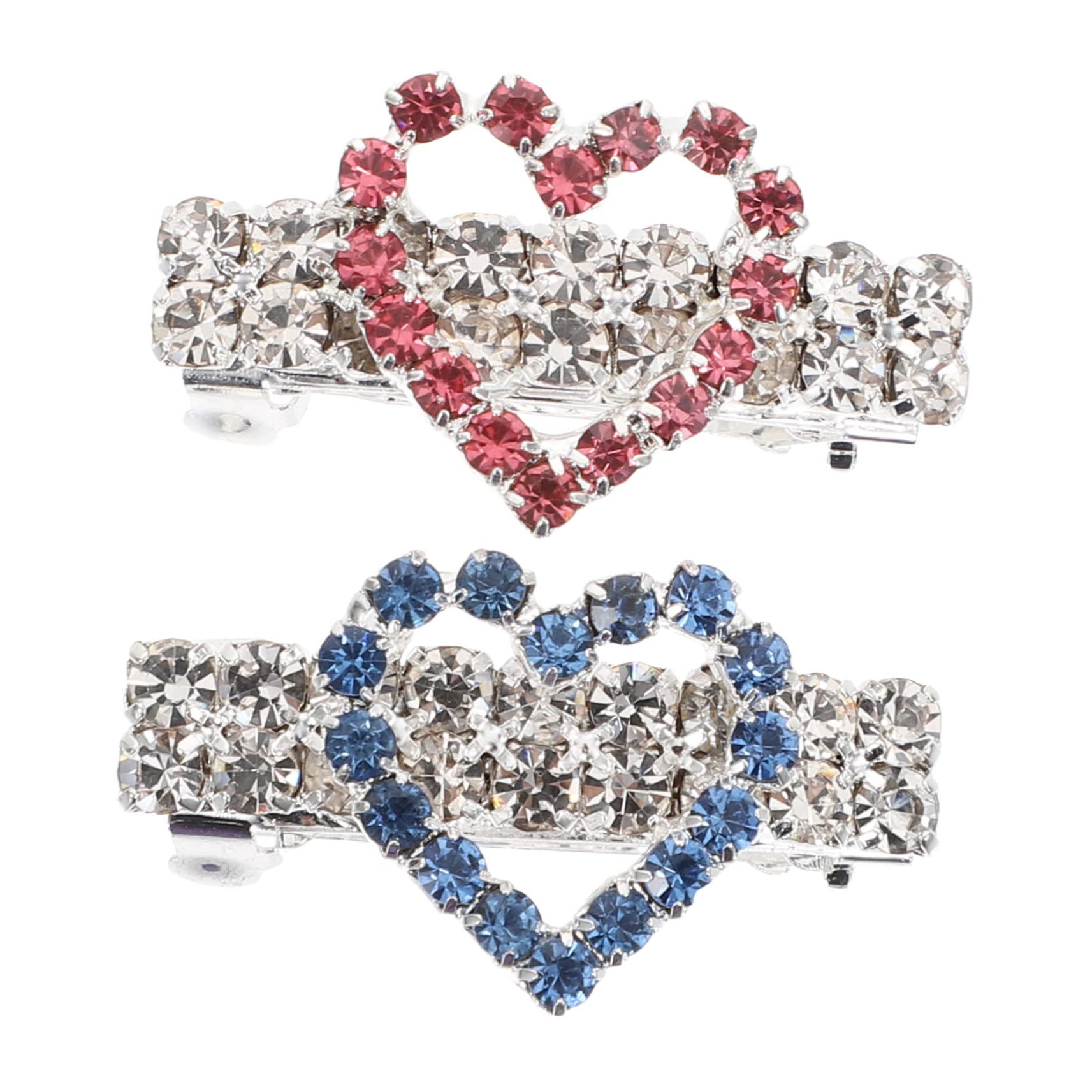 KESYOO 2pcs Heart Shape Pet Hairpins Decorative Dog Cat Clips for Puppy Headdress Safe Material for Special Occasions