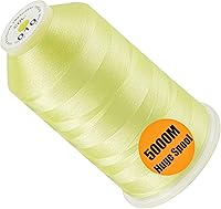 Vista 151 de New brothread - Bobina única de 5000 m de hilo de poliéster para máquina de bordar 40WT para máquinas comerciales y domésticas - Marigold