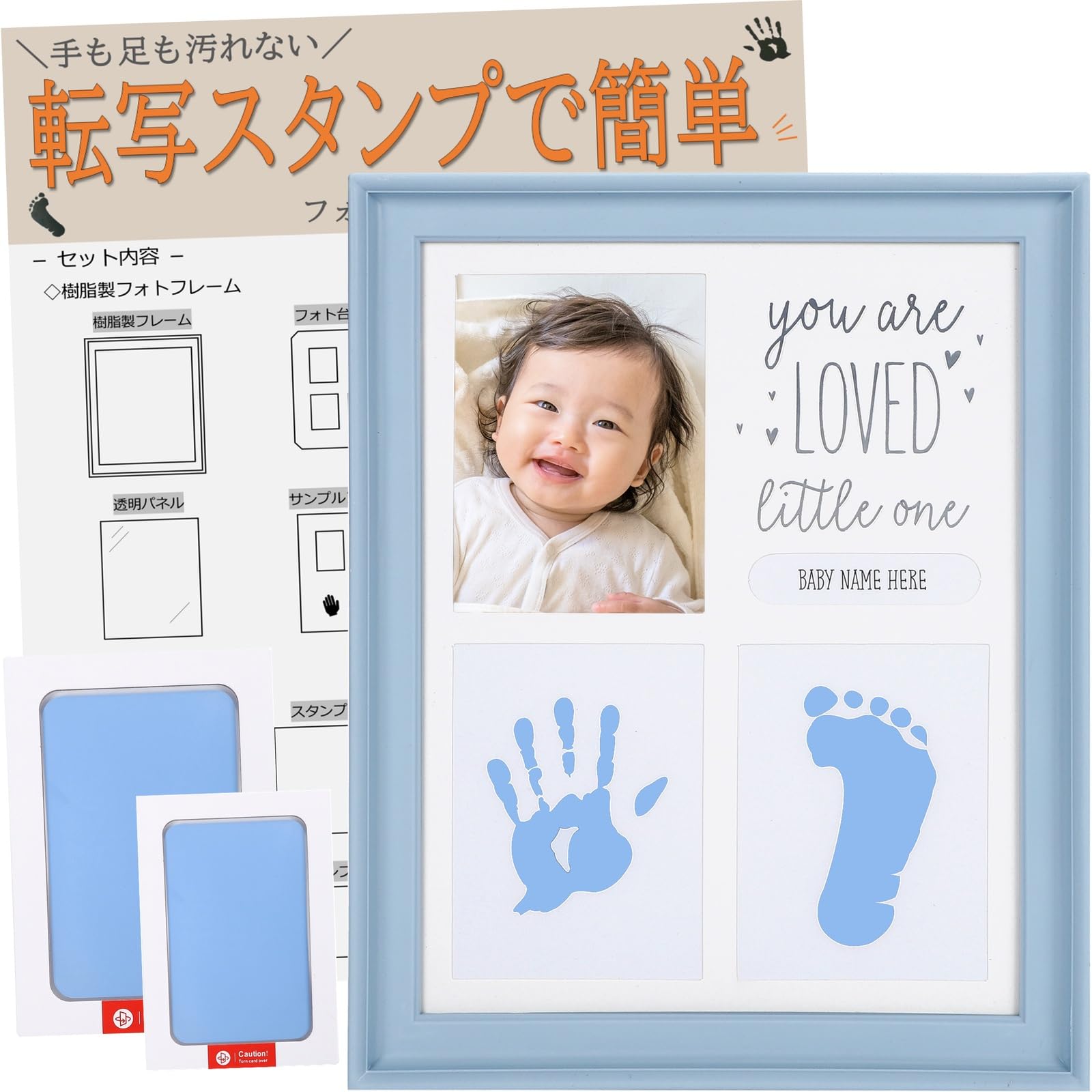 Amazon.co.jp: cotoms 手形スタンプ 赤ちゃん 転写スタンプで手足が