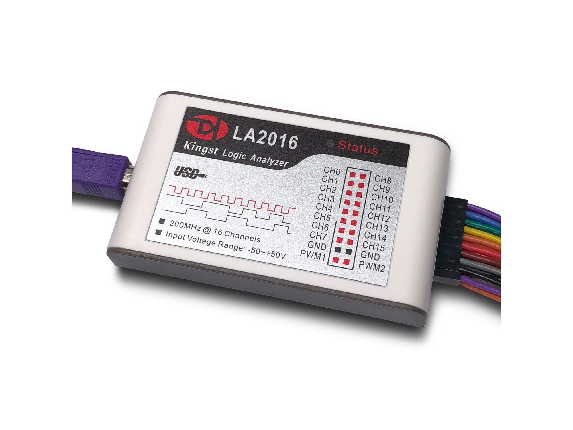 Kingst USB Logic Anayzer LA2016, 16 Kanäle, 200MHz