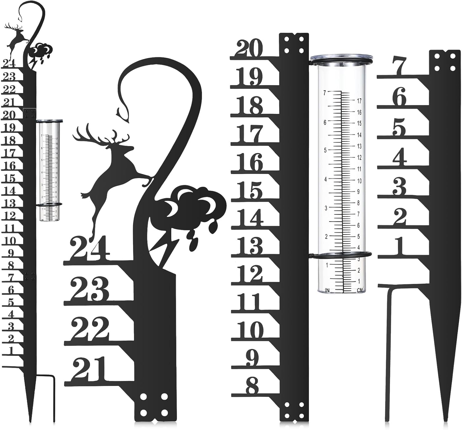 Sherr Rain Gauge Snow Gauge Outdoor Dual Purpose Gauge for