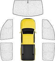 Vista 78 de KMF - Parasol de repuesto para parabrisas, cubierta para ventana lateral y trasera, cubierta protectora para visor, para campamento, bebé, bloqueo