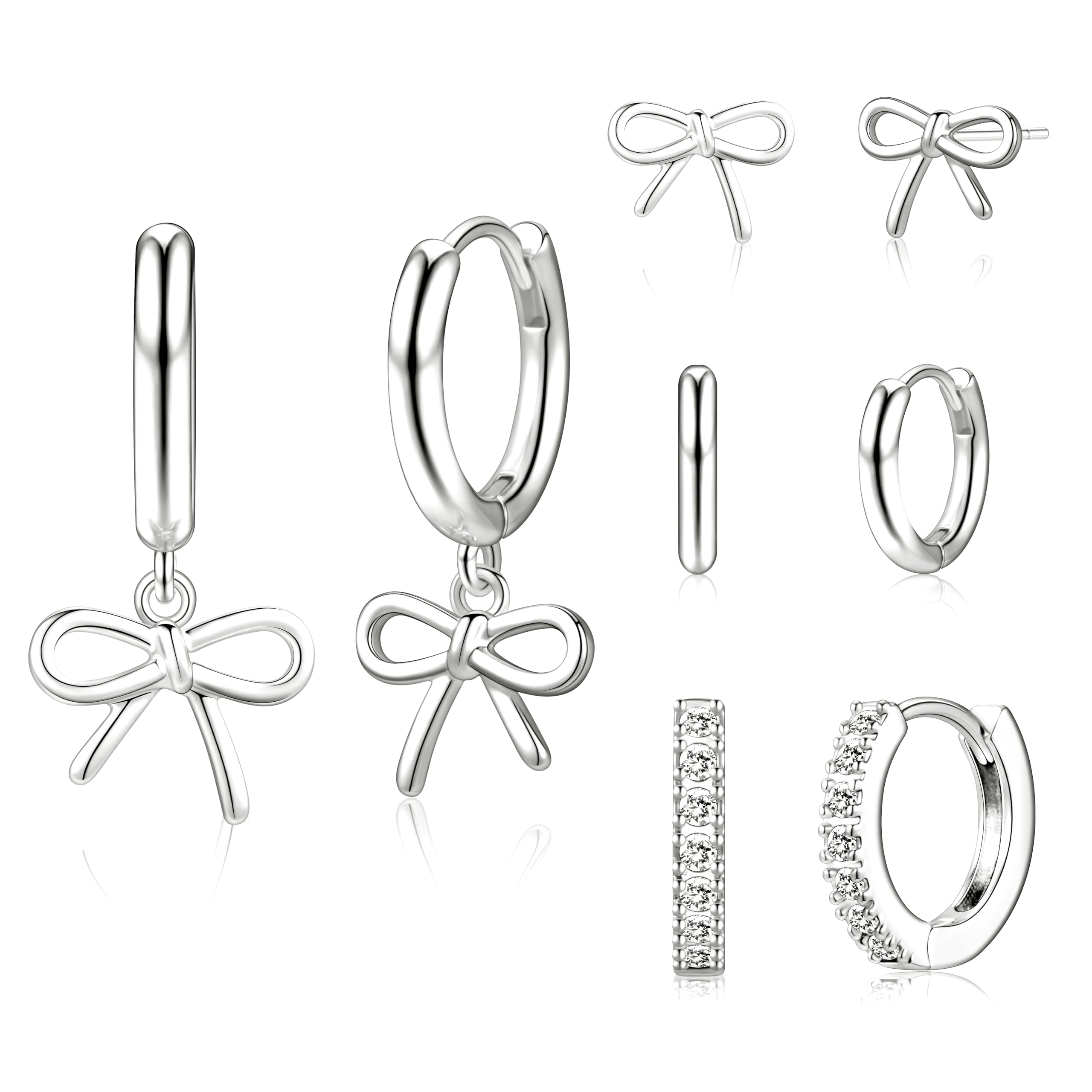 Small Gold Huggie Hoop Earrings Set for Women Men Hypoallergenic 14K Plated Stack Cartilage Earrings, Sterling Silver Multiple Piercing Lightweight Mini Thin Cute Dainty Trendy Jewelry Gifts for Women