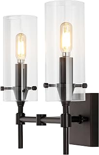 JONATHAN Y Cato 2-Light Farmhouse 13.5" Bathroom Vanity, Oil Rubbed Bronze