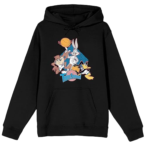 Bioworld Space Jam Tune Squad Men's Black Graphic Hoodie - XX-Large - Black