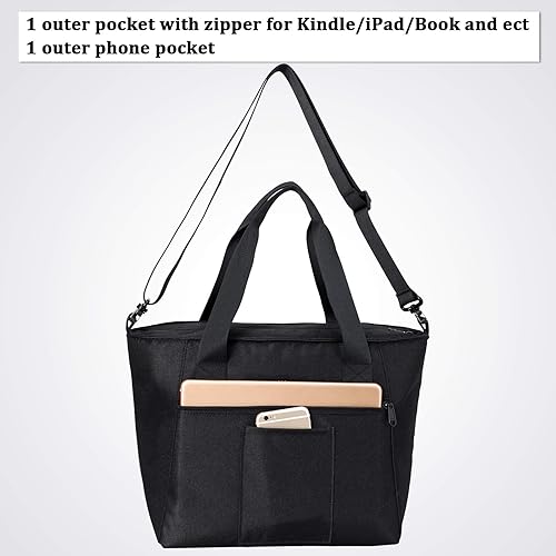 Miniatura 2 de MIER Bolsas de almuerzo para mujer, bolsa de almuerzo grande con aislamiento, contenedor para el trabajo, universidad, viajes, playa, correa de