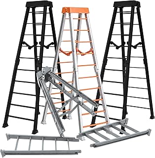 Set of 4 Large 10 Inch Breakable Ladders for Wrestling Action Figures