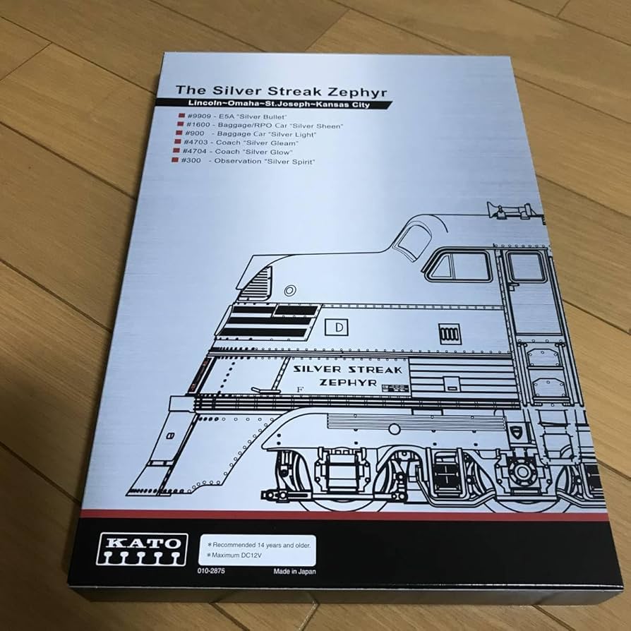 Amazon | KATO 106-090 CB&Q EMD E5A & SilverStreakZephyr シルバー