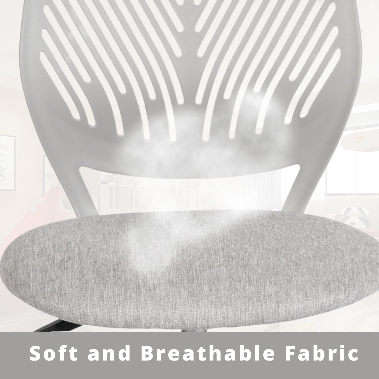 Sedia da scrivania per bambini regolabile color ottone e rosa con rotelle Mauricette | Maisons