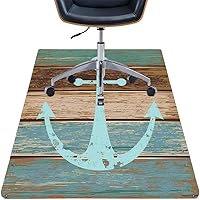 Vista 142 de Teal Hardwood Floor Desk Chair Mat, Painted Wood Board Horizontal Lines Birthdays Easter Holiday Print Backdrop Image, Protects Hardwood Floor Under