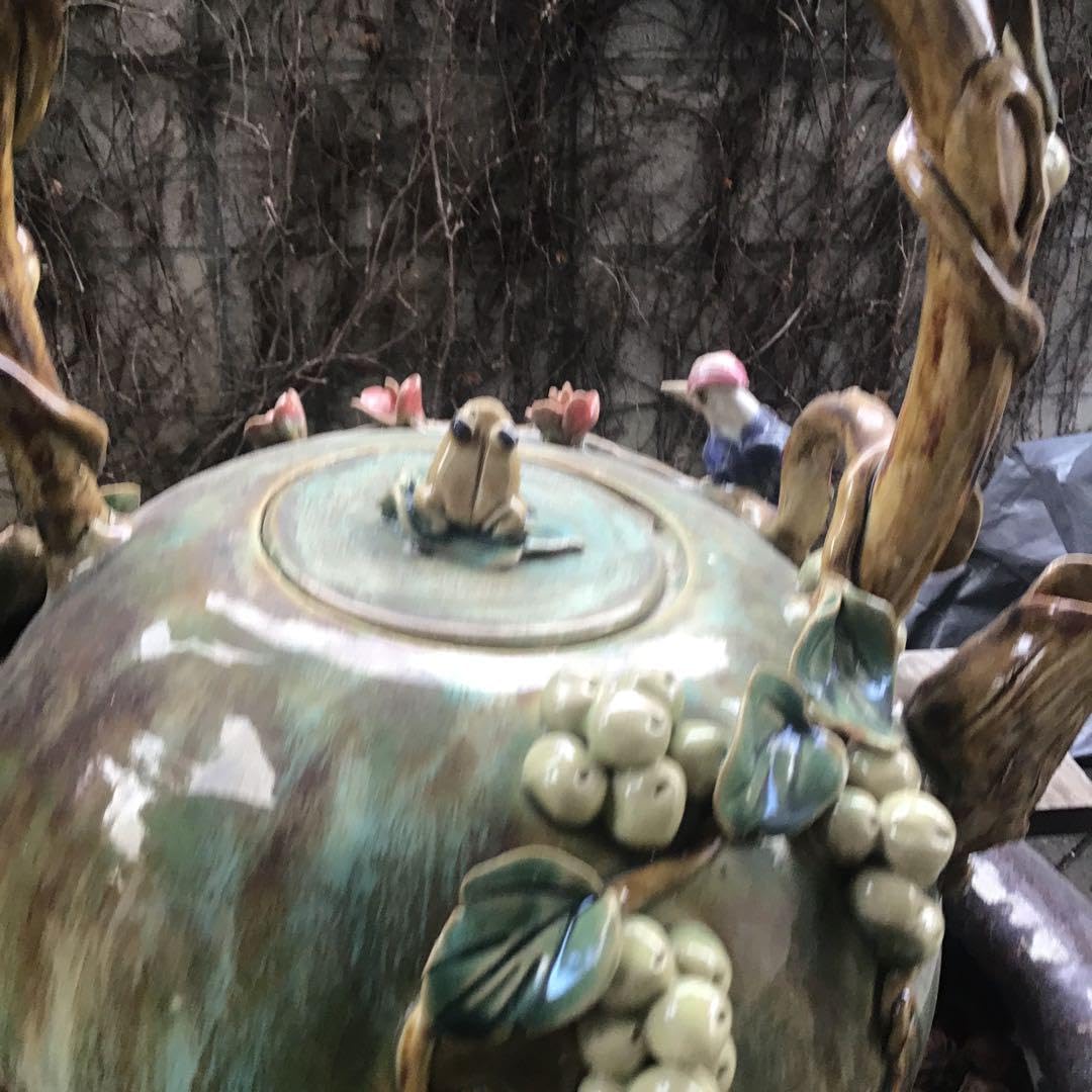 古民具茶釜置物オブジェ急須茶器