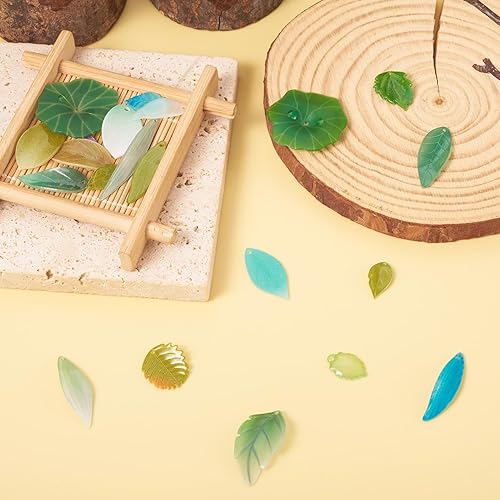 Miniatura 9 de Cuentas de acrílico transparente esmeriladas en forma de flor, Plástico, Sin gemas.