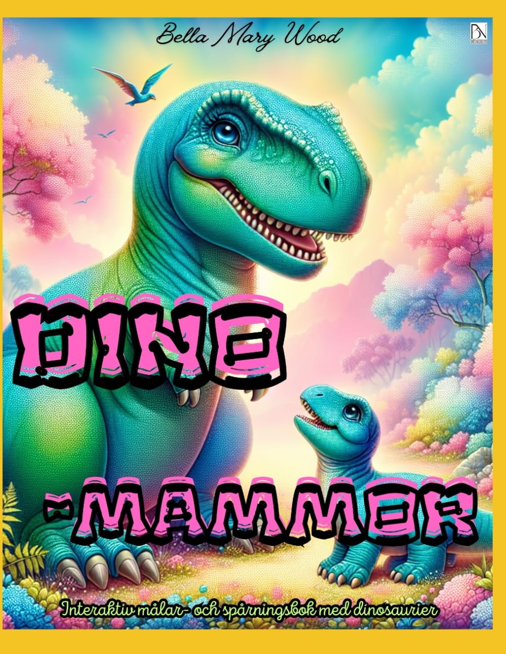 DINOMAMMOR Interaktiv målar- och spårningsbok med dinosaurier: dinosaur målarbok