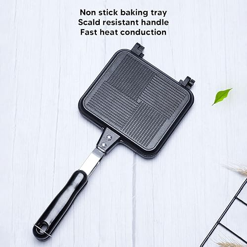 Miniatura 5 de Fdit Sandwichera caliente, sarga de cocina extraíble para evitar que se pegue doble cara, apto para suministros de cocina