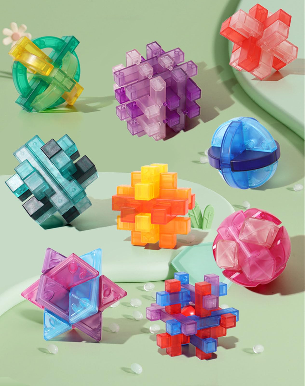 Bloqueo Luban 3D Entrelazado, Juego de destreza para desenredar