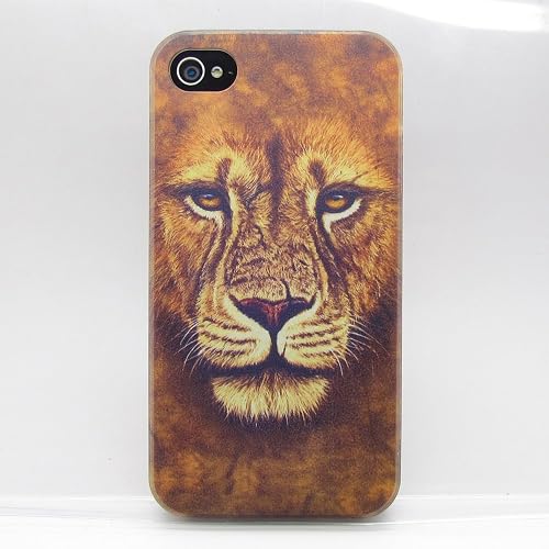 TONYYAN Unique DIY Big Lion Warrior Face Cases,Snap-on Hard Back Case Cover for 