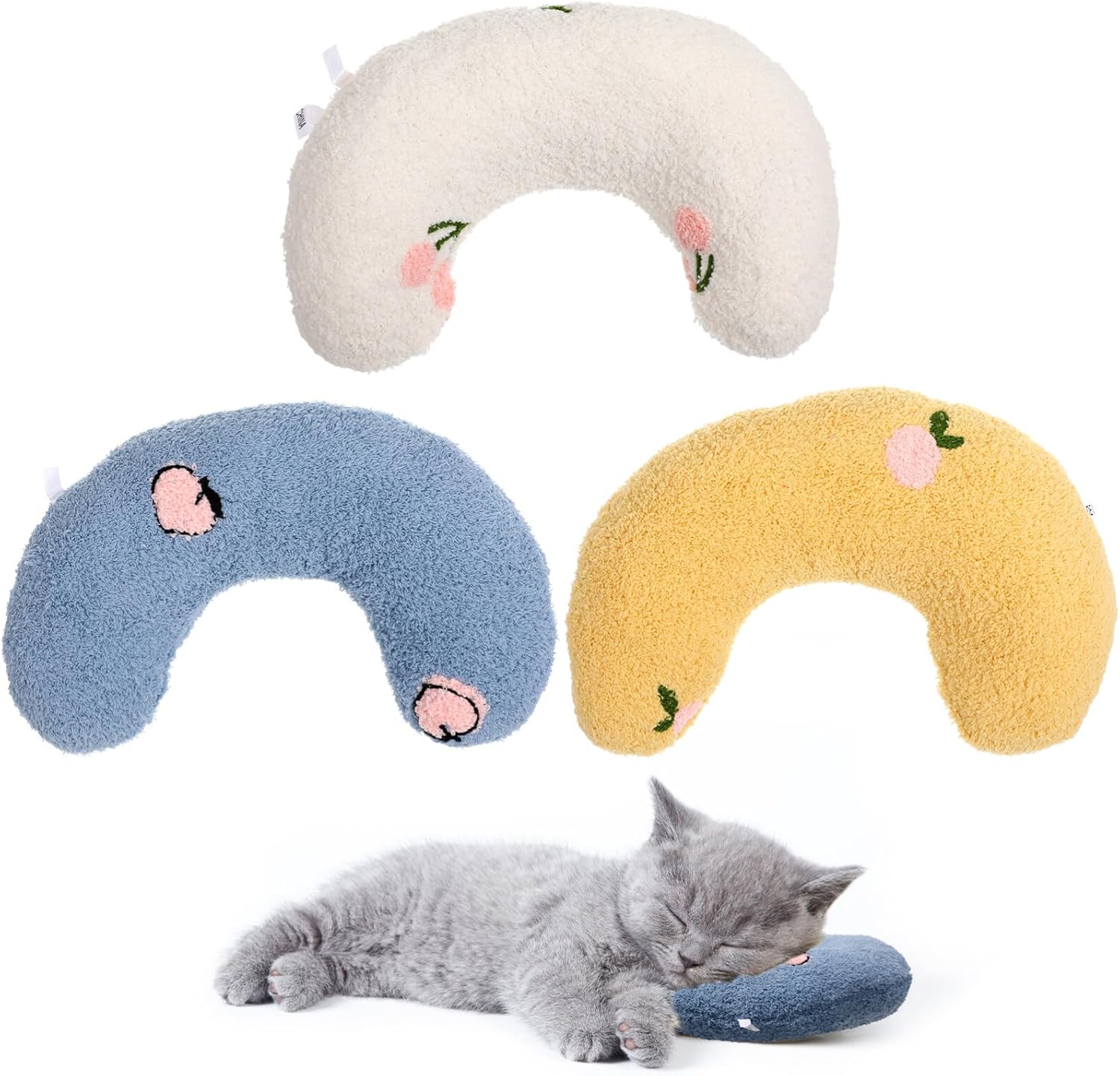 Plush Pillows Comfy Pillow 3pcs Pet Pillow Dog Cone