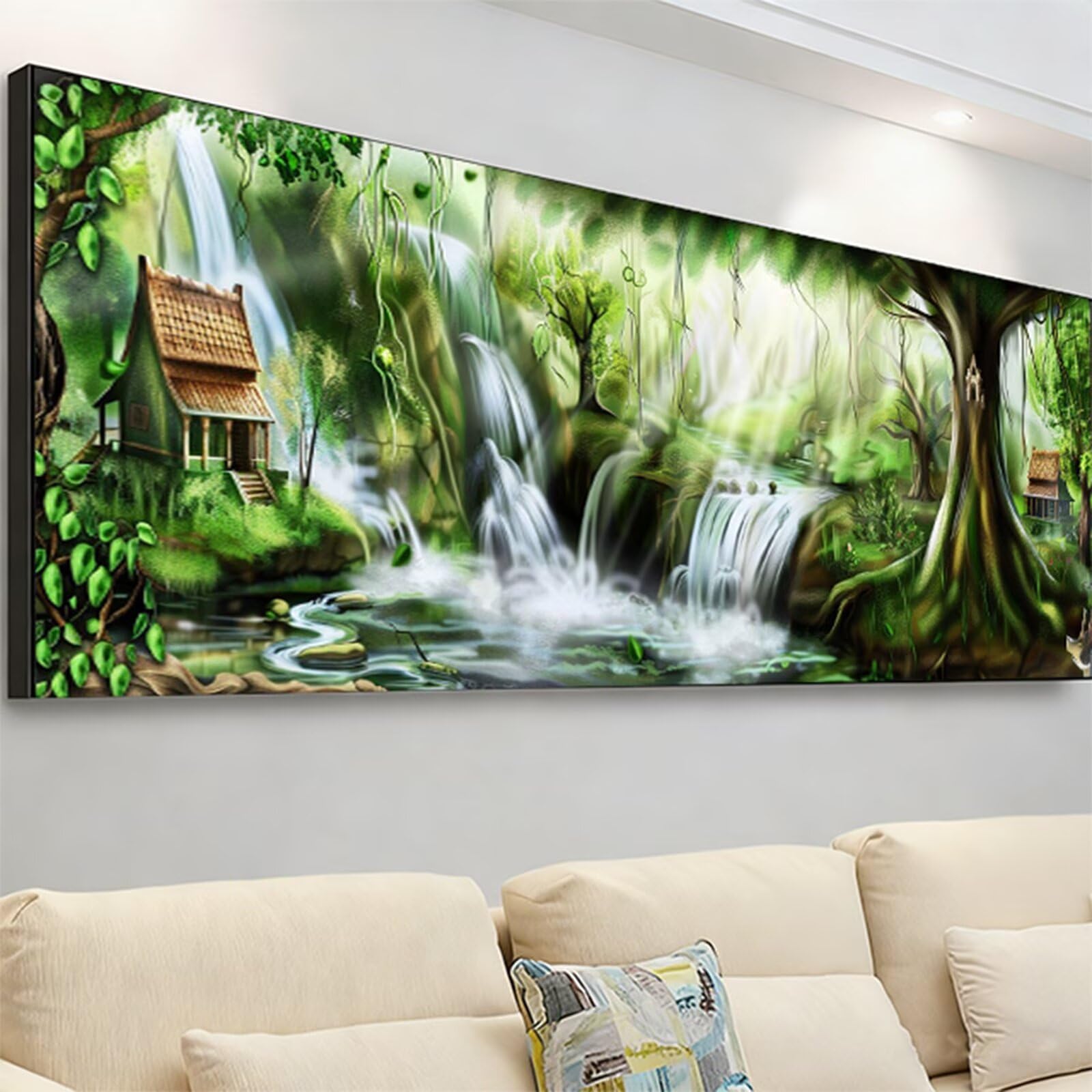 Duże diamentowe drzewo artystyczne zestawy do malowania diamentami dla dorosłych, 5D Dimond Art Stream Gem Arts and Crafts dla dzieci, zestaw do haftowania krzyżykowego z kryształami strasu, dekoracja