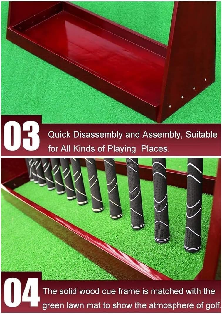 Organizer per mazze da golf, espositore in legno e supporto per putter e attrezzature, ideale per casa o ufficio, mantiene la tua attrezzatura da golf ben organizzata