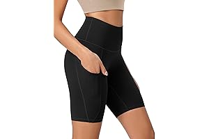 oalka Women's Activewear Yoga Shorts 2.0 with Pockets