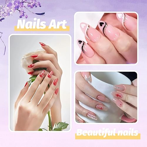 Miniatura 6 de 240 puntas de uñas de almendra medianas, uñas de almendra preformadas medio mate, uñas postizas de gel para extensiones de uñas para el hogar,