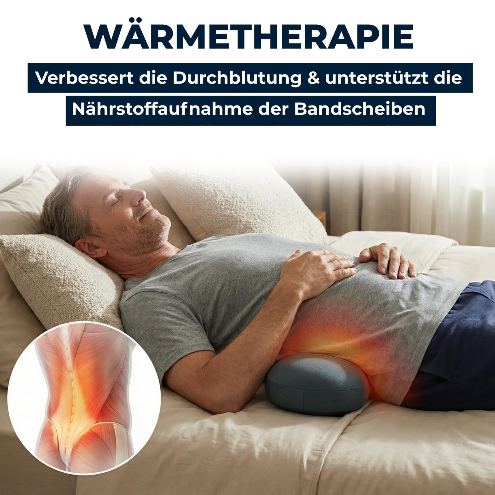 Curesleep - Triple Fusion Massagegerät,2026 Neu Curesleep Kissen Original,Mit Vibration,Beheizung,Ergonomischem Design Und Memory
