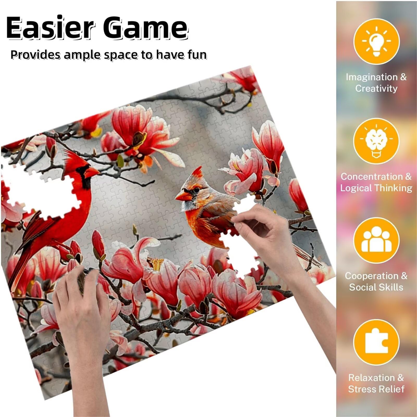 Puzzle dla dorosłych, 3000 sztuk, trudne drewniane puzzle, gra, gra logiczna, gra ręczna, dekoracja rodzinna, kreatywna rozrywka, prezent 81 x 122 cm zwierzę ptak 2 K0F-386