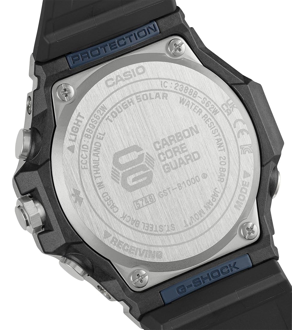 Casio G-Shock GST-B1000-2AER - Reloj para hombre con esfera azul y correa negra