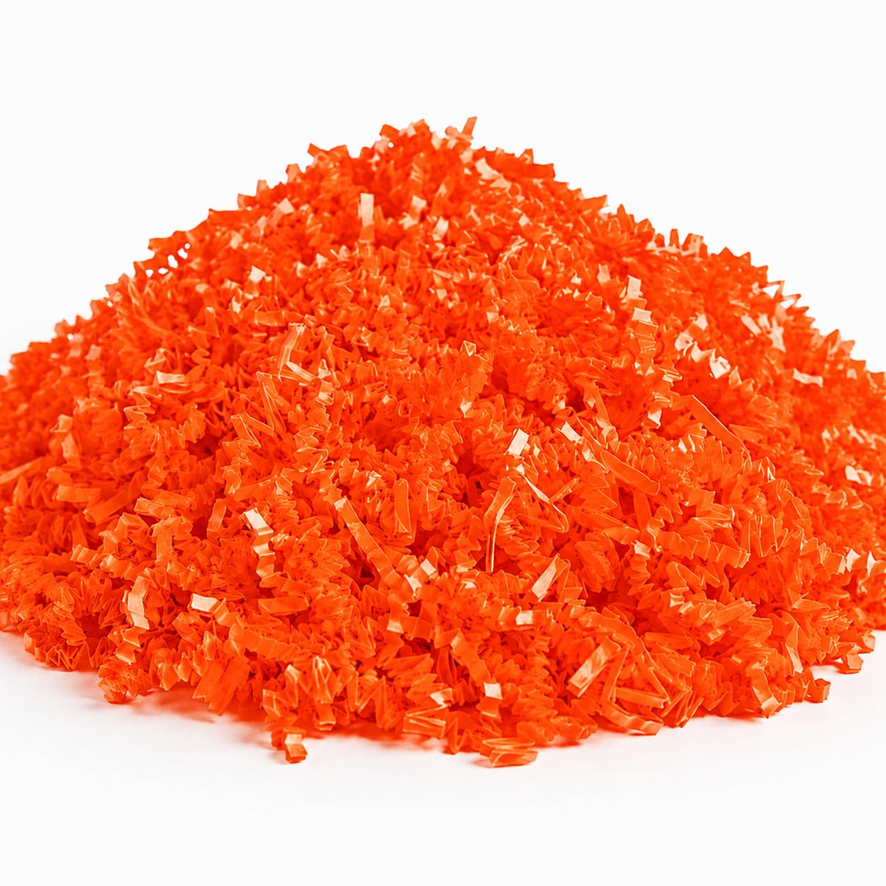 Crinkle Paper Shred for Gift Packaging and Decoration by Glownary – 10 Pounds, Paper, Orange, Model 442cc10orng
