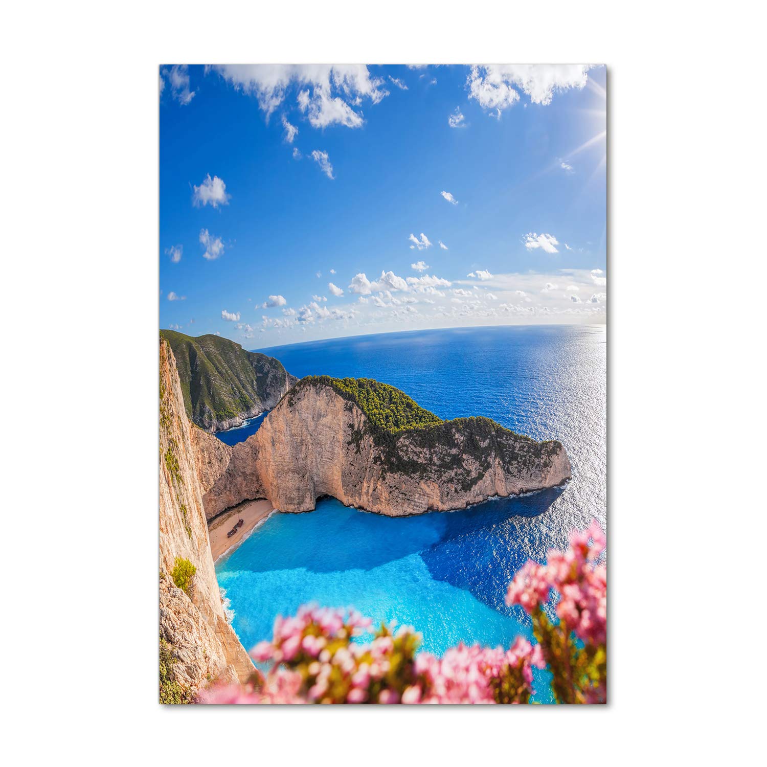 Impression sur verre acrylique haut de gamme Tulup 70x100 de Zakynthos en Grèce