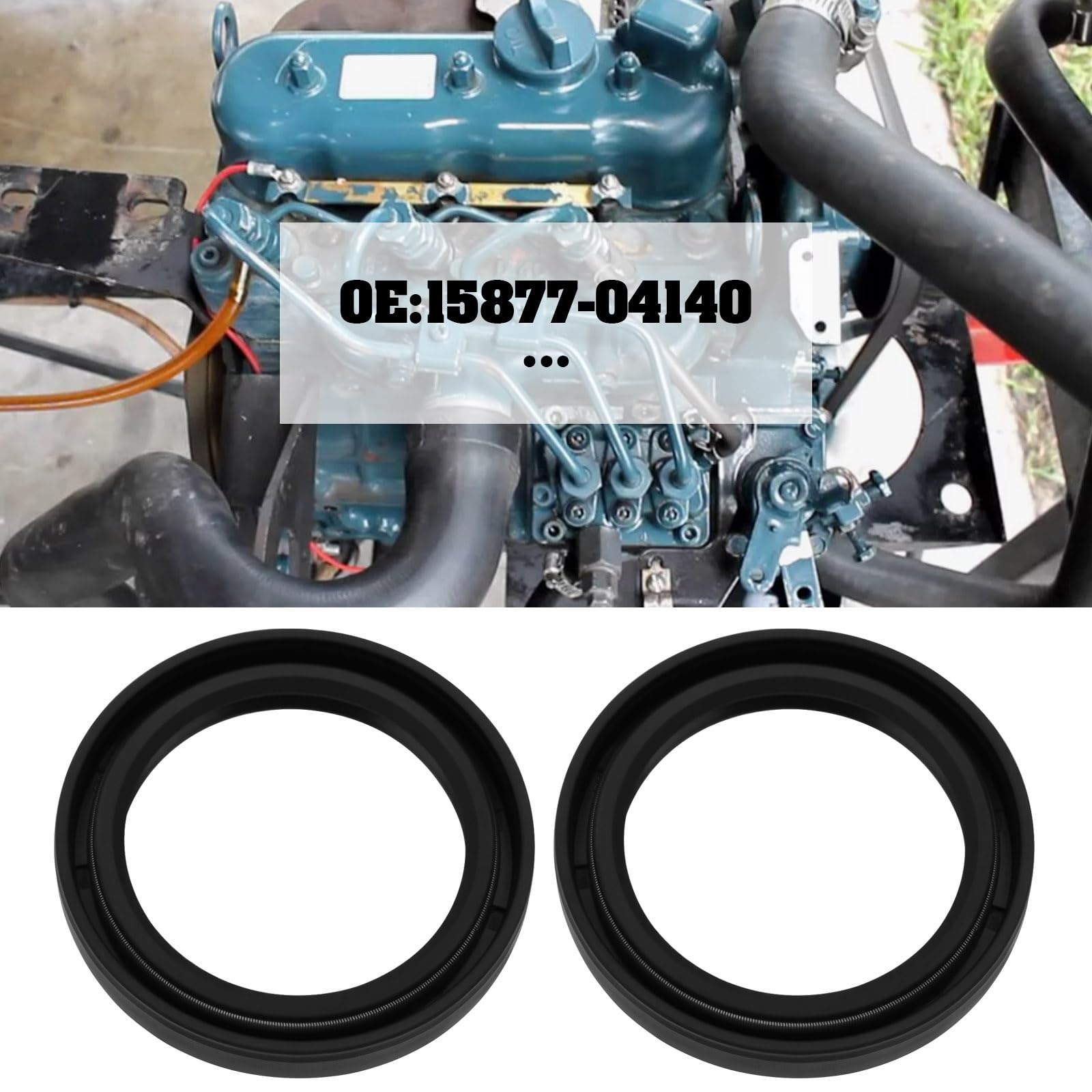 2 Pièces Joint D'huile Avant 35 X 47 X 7 Compatible avec Kubota D722 Et D902 Les Moteurs Compatible avec Bobcat 6670358 15877-04140