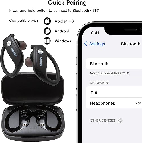 Miniatura 2 de Auriculares Bluetooth inalámbricos verdaderos (negro)