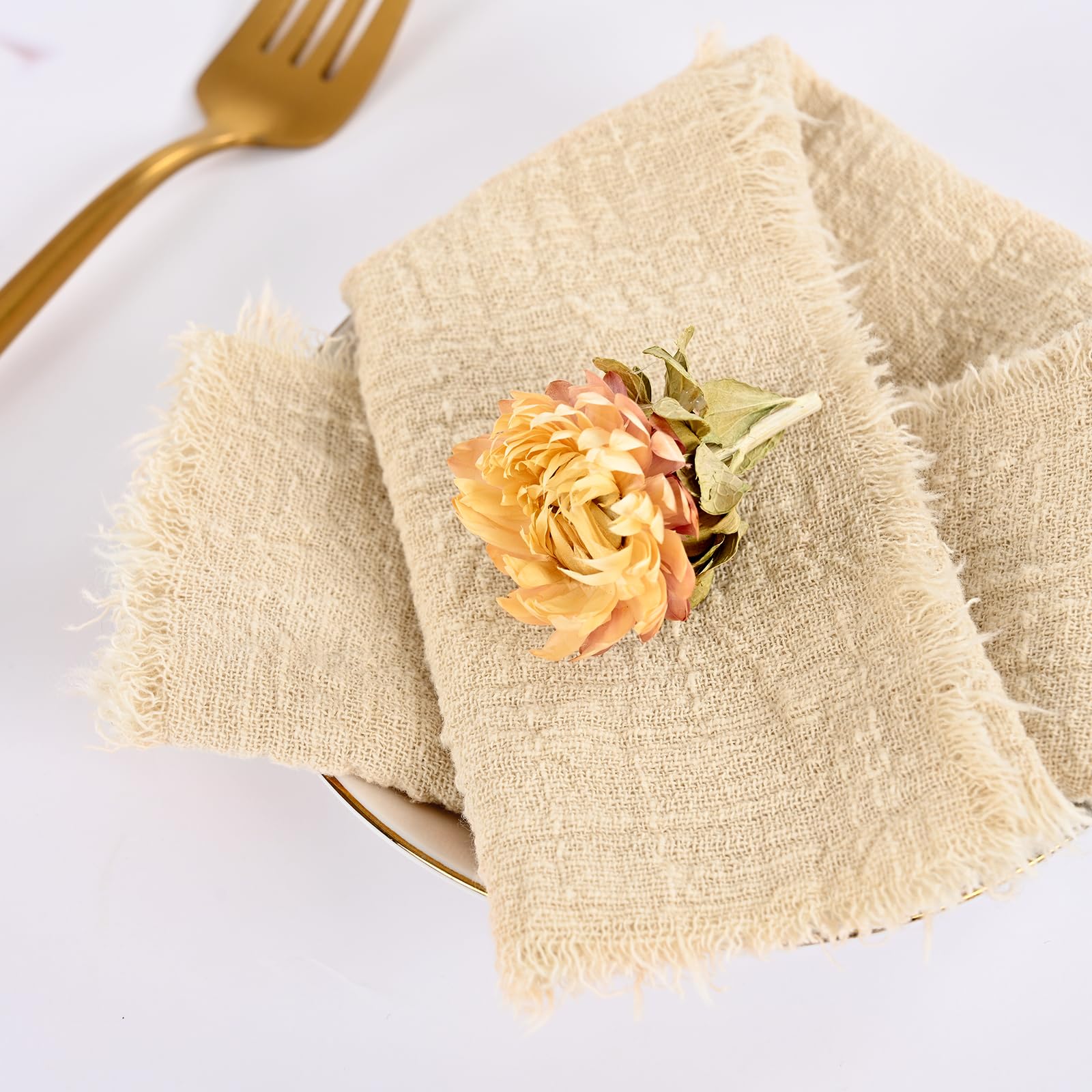 Amazon.com: 72 Pack Beige Cloth Napkins 16