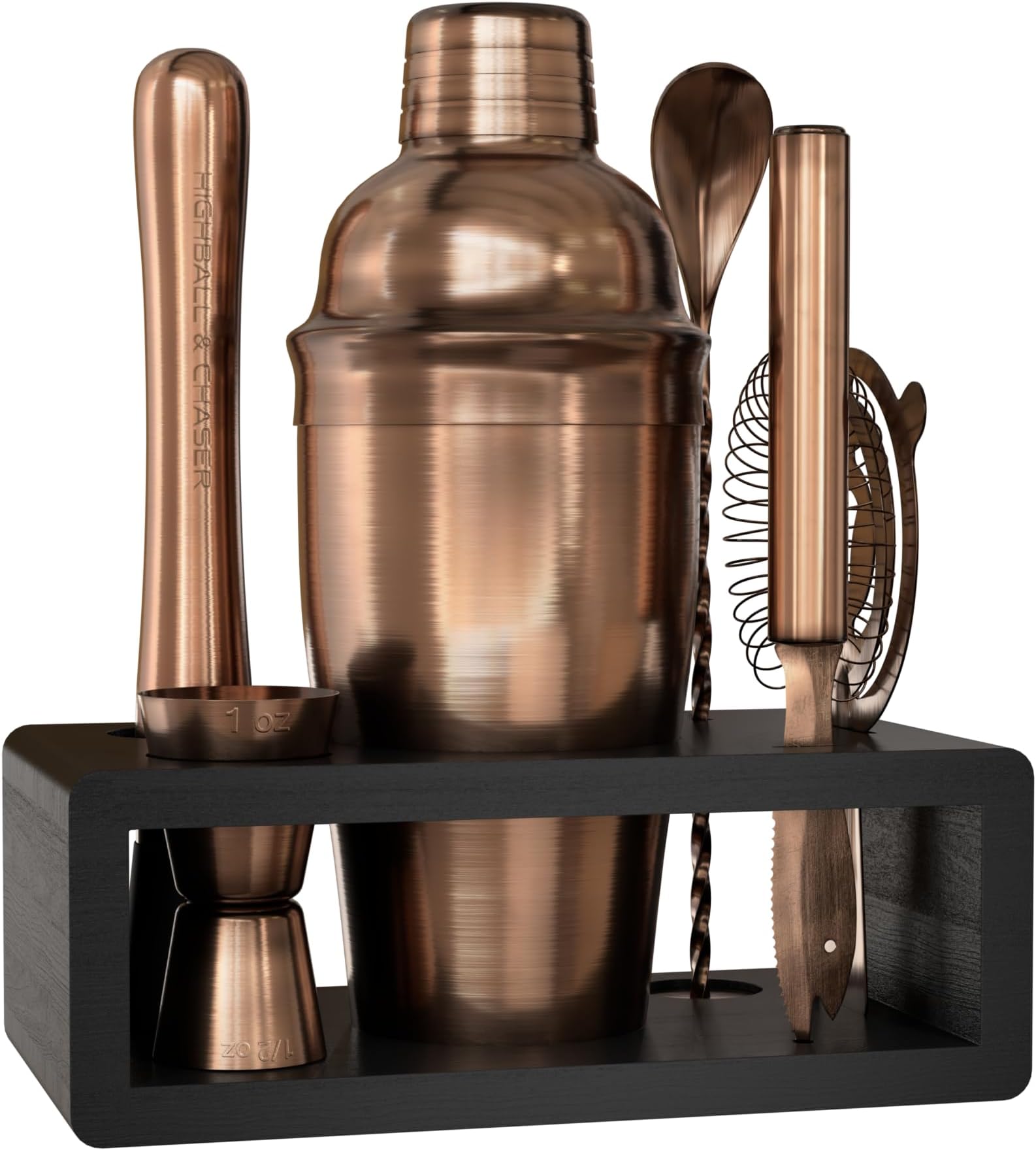 Cocktail Shaker Set: Bartender Kit for Home Bar Mixology Cocktail Bar Set Plus E-Book with 30 Recipes