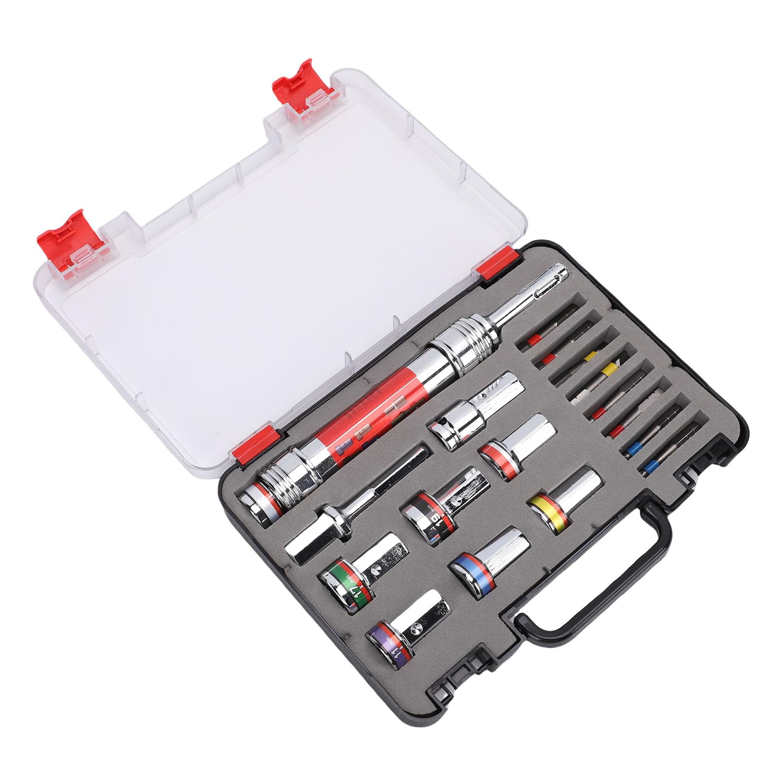 Juego de Dados y Puntas Kit de Dados Hexagonales de Taladro de Impacto Duradero para Trabajos Pesados, Extensión de Brocas Eléctricas para Instalación en Gabinetes