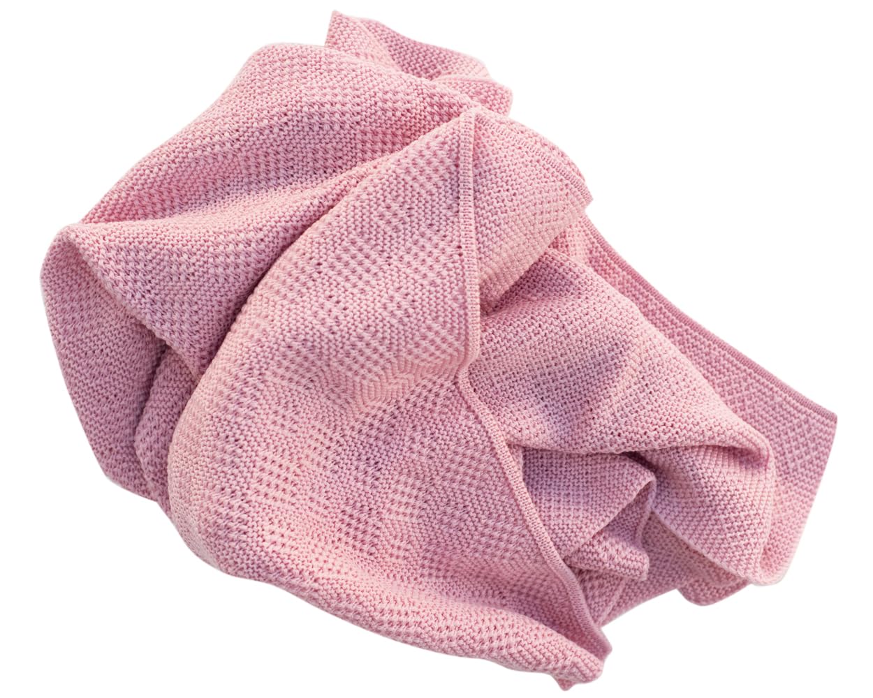 FosterNatur, Coperta per neonati, 100% lana merino superfine, senza mulesing (blush)
