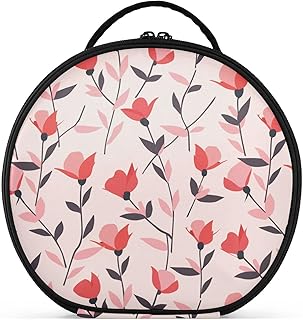 Blush and red flower pattern Toiletry Bag Tra...