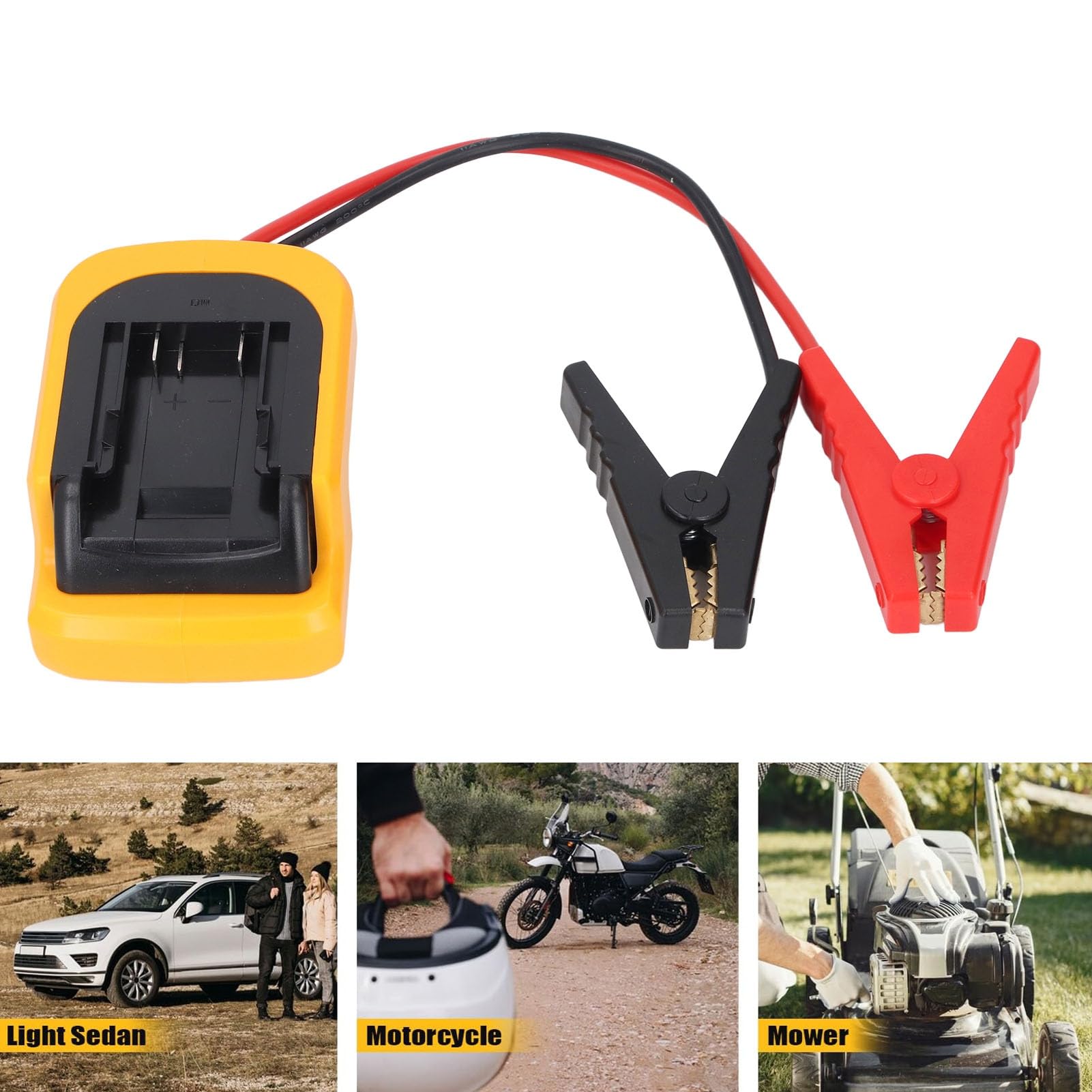 Alomejor Avviatore di Emergenza per Auto 12V Avviatore di Emergenza Portatile Affidabile per Tutti i Veicoli Materiale