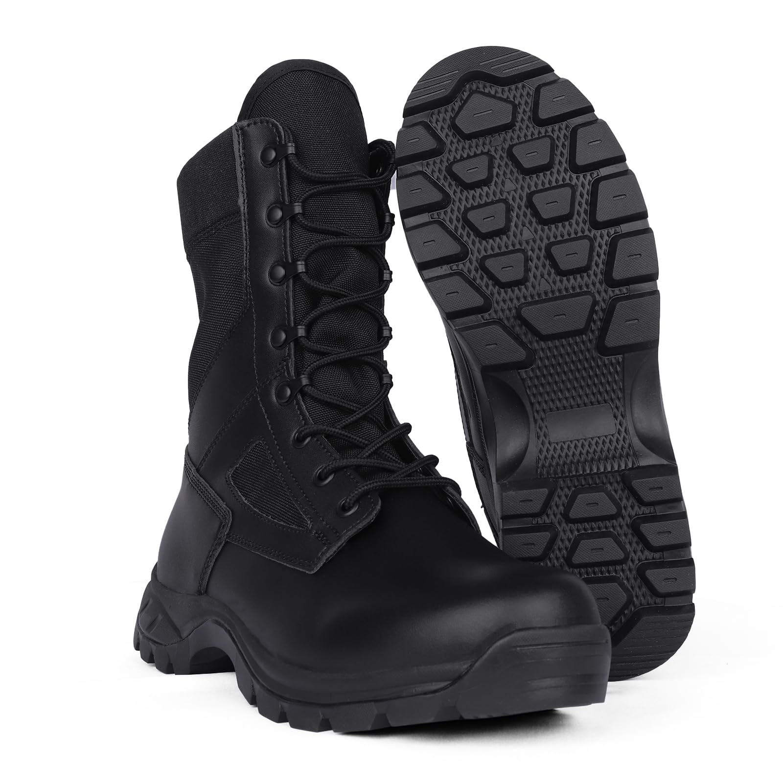 Bottes Militaires pour Hommes Bottes Tactiques Légères Chaussures de Randonnée Antidérapantes Bottes de Sécurité Durables Bottes de Désert Respirantes Bottes de Combat