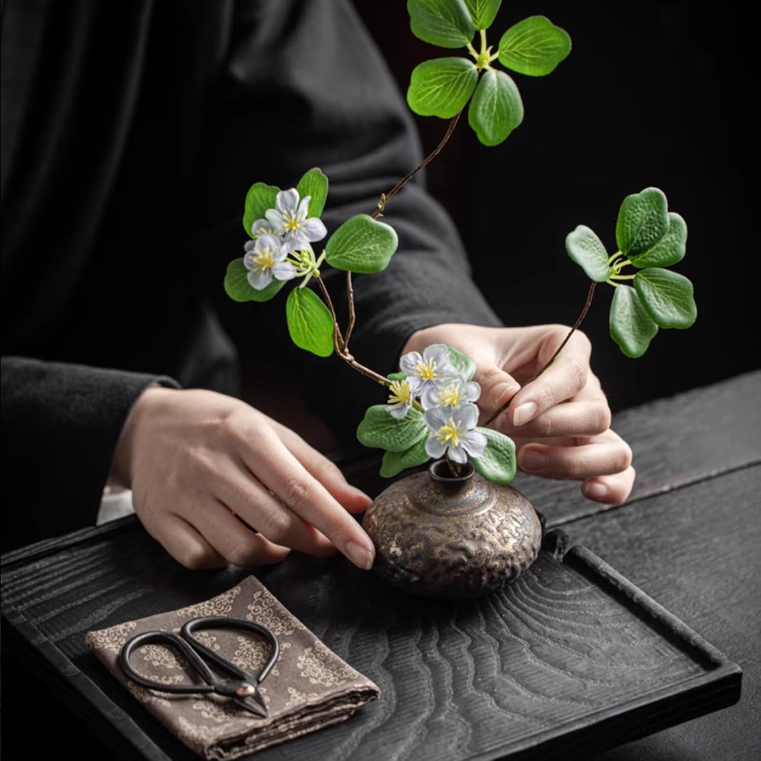 Japanese Style Ceramic Flower Vase Small Ikebana Flower Bud Vase Flower Arrangement Pottery Vases 66