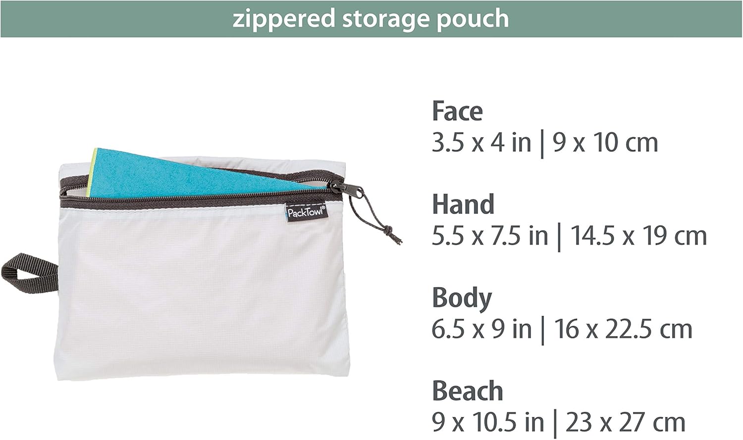 PackTowl Personal Quick Dry Microfiber Towel for Camping, Yoga, and Sports : Everything Else