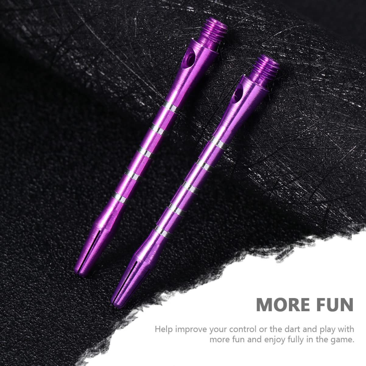 MUSISALY Shafts 10 Sets Replaceable Aluminum Alloy Stems for Accessories 2ba Groove Lightweight for Professional Amateur Players