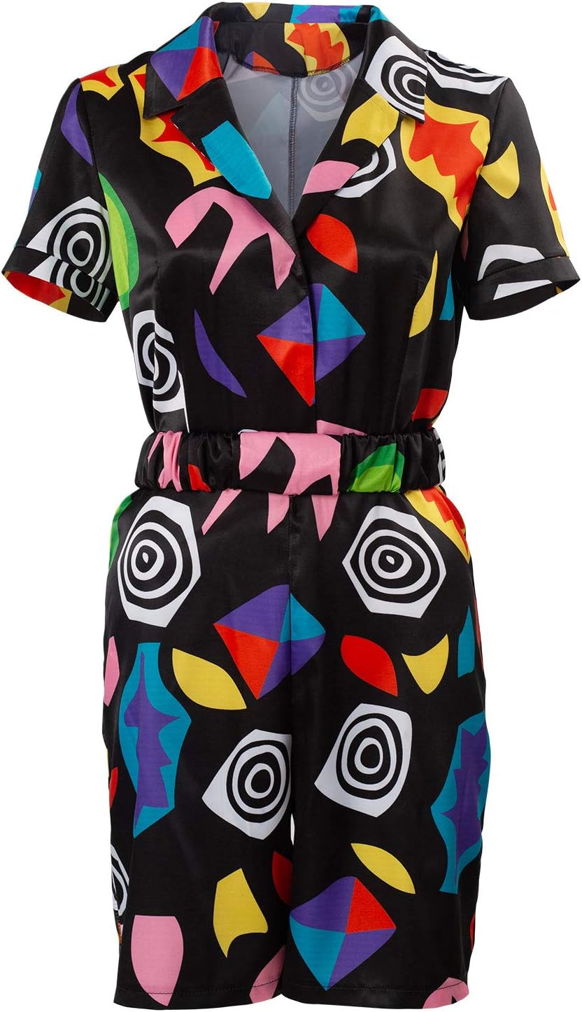 HineveyWomen's Eleven Cosplay Jumpsuit Season 3 Halloween Costume Short Sleeve Dress