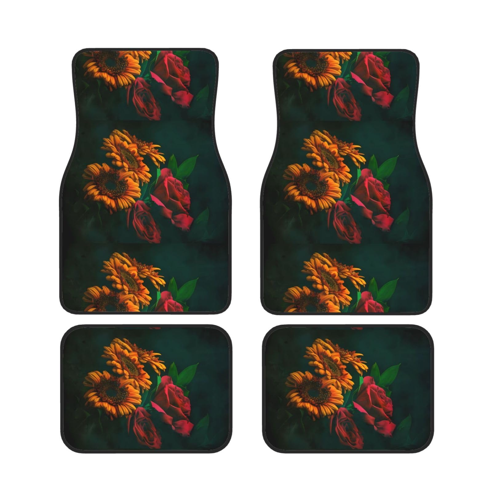 Lot de 4 tapis de sol en néoprène imperméable pour voiture