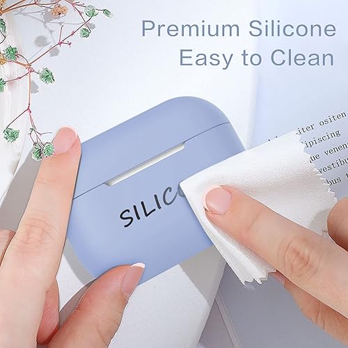 Miniatura 4 de MATEPROX Funda para AirPods Pro 2 con llaverocorrea de mano, AirPods Pro de 2 generación 2022 protectora de silicona a prueba de golpes, compatible