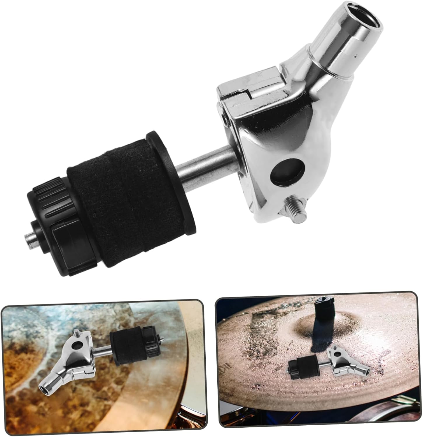 Levemolo Cymbals Mounting Tools Cymbal Stacker Shock Absorption and Felt Material Easy Installation for Drum Enthusiasts