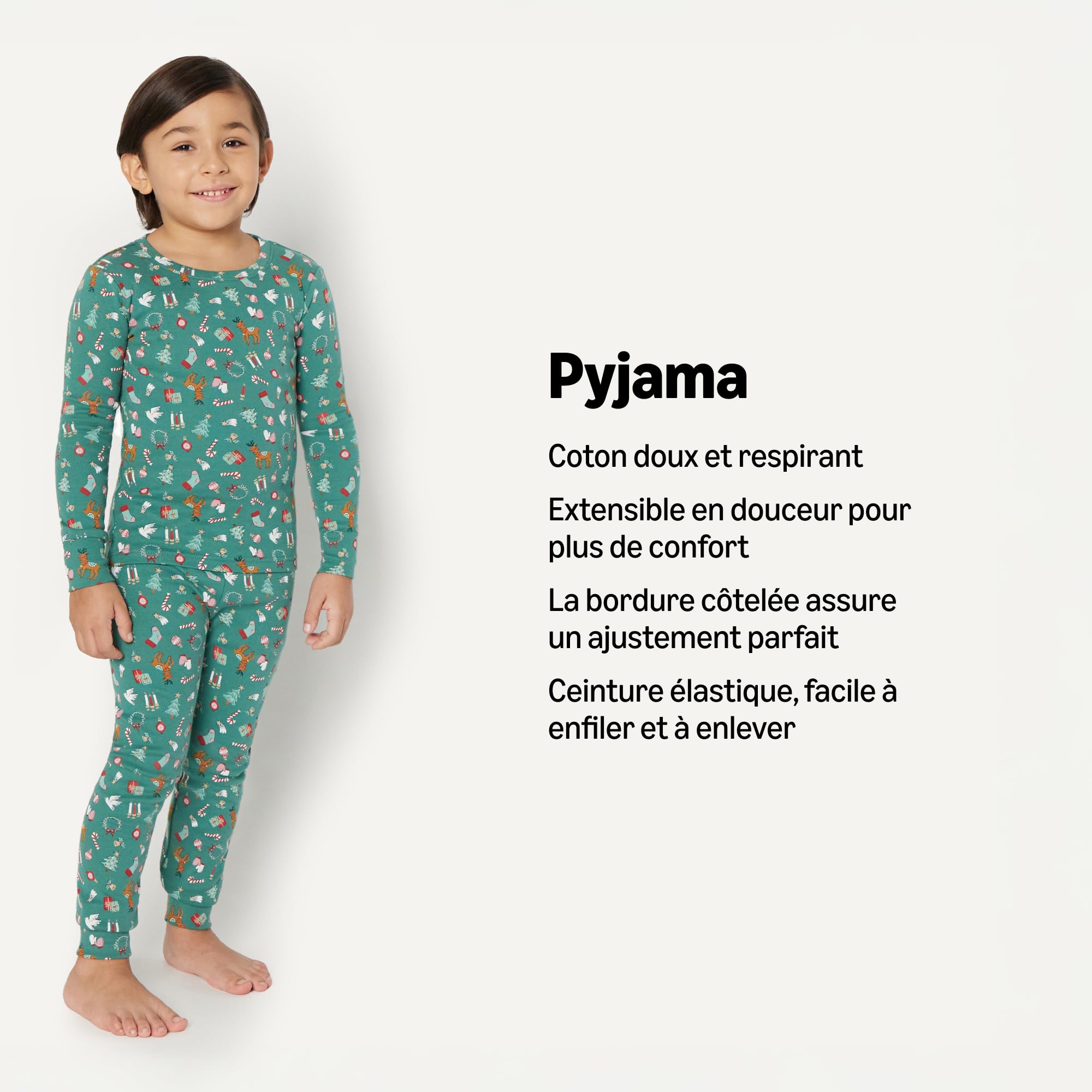Amazon Essentials x Sofia Grainge Ensembles de Pyjamas de Noël Assortis pour la Famille